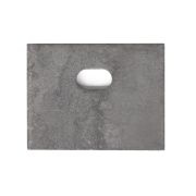 Unwelded 1 hole lug, raw steel, for storage tanks