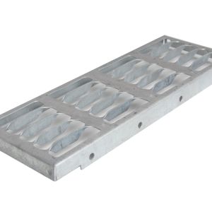 Formed-Grated Tread Top Step, Bolt-On, for Steel Stairway