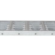 Bolt-on formed-grated top step for steel stairway, view 3