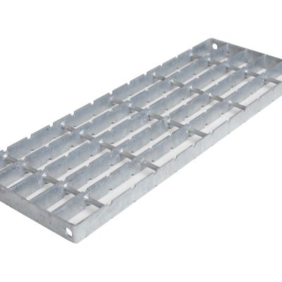 Bar Grating Tread Step, Bolt-On, for Steel Stairway