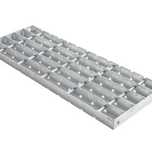 Bar Grating Tread Step, Bolt-On, for Steel Stairway