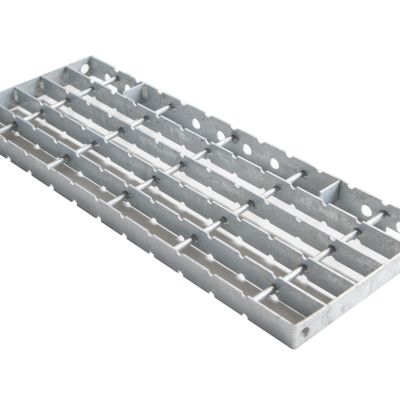 Bar Grating Tread Top Step, Bolt-On, for Steel Stairway