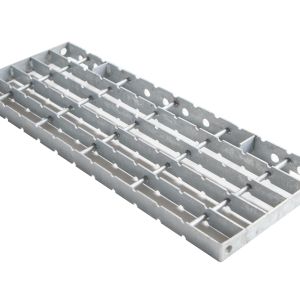 Bar Grating Tread Top Step, Bolt-On, for Steel Stairway