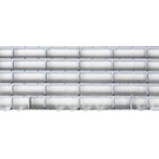 Bolt-on bar grating top step for steel stairway, view 4