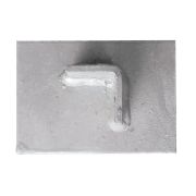 Stanchion lug leg support base with oblong-hole angle, view 3