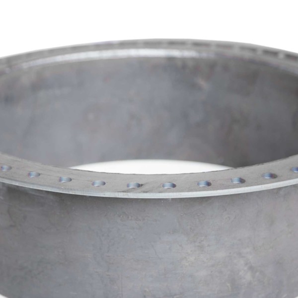 Round steel storage tank manway