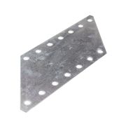 Steel stairway pitch plate, 13 gauge