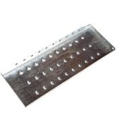Bolt-on perforated grip top step for steel stairway, view 3