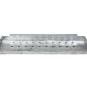 Bolt-on perforated grip top step for steel stairway, view 4